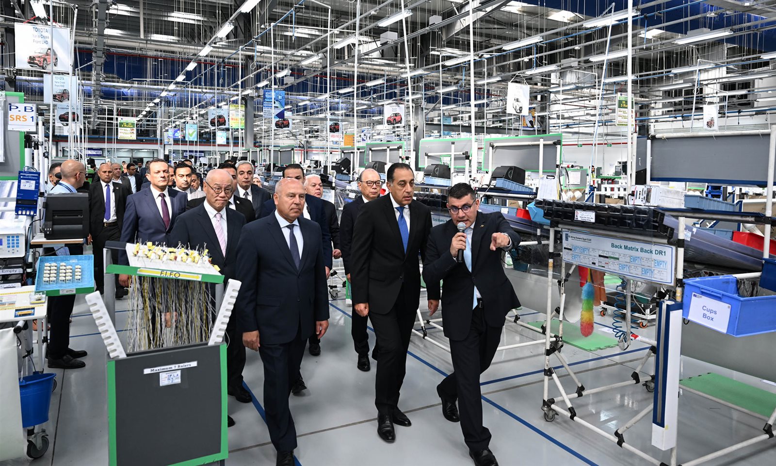 مدبولي يتفقد مصنع سوميتومو الجديد