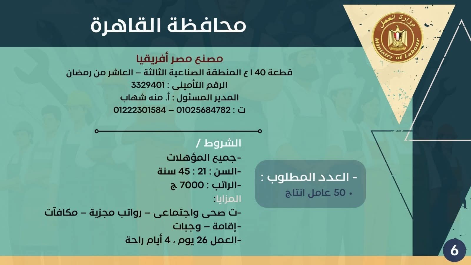 نشرة التوظيف وزارة العمل