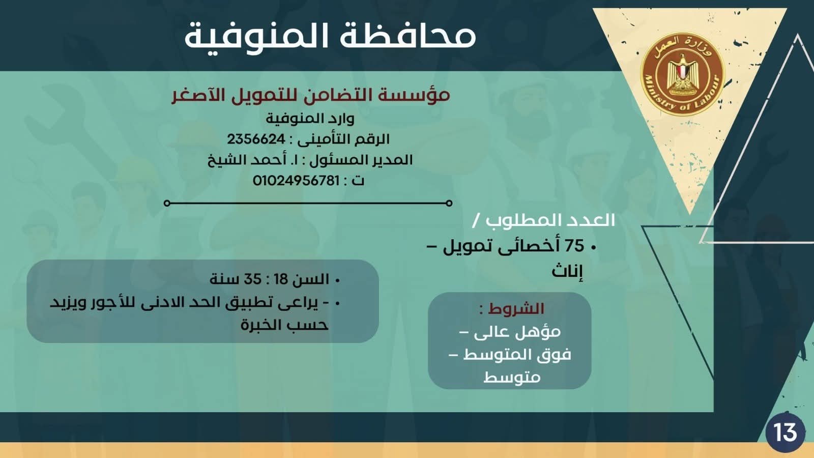 نشرة التوظيف وزارة العمل