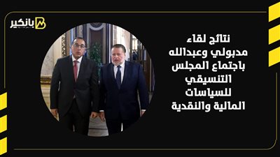 نتائج لقاء مدبولي وعبدالله باجتماع المجلس التنسيقي للسياسات المالية والنقدية | إنفوجراف