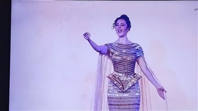 شيرين طارق تقدم عرضا أوبيراليا مهيبا بمشاركة أوركسترات عالمية بافتتاح المتحف المصري الكبير