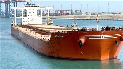 ميناء شرق بورسعيد يستقبل أكبر سفينة صب جاف في تاريخ الموانئ المصرية بحمولة 180 ألف طن